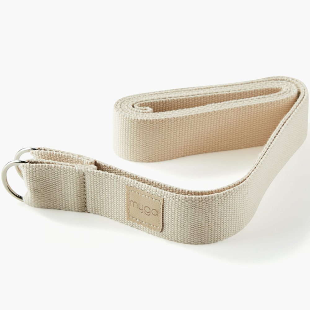 Myga Sand Adjustable Yoga Belt Sling with Metal D Rings Image 3
