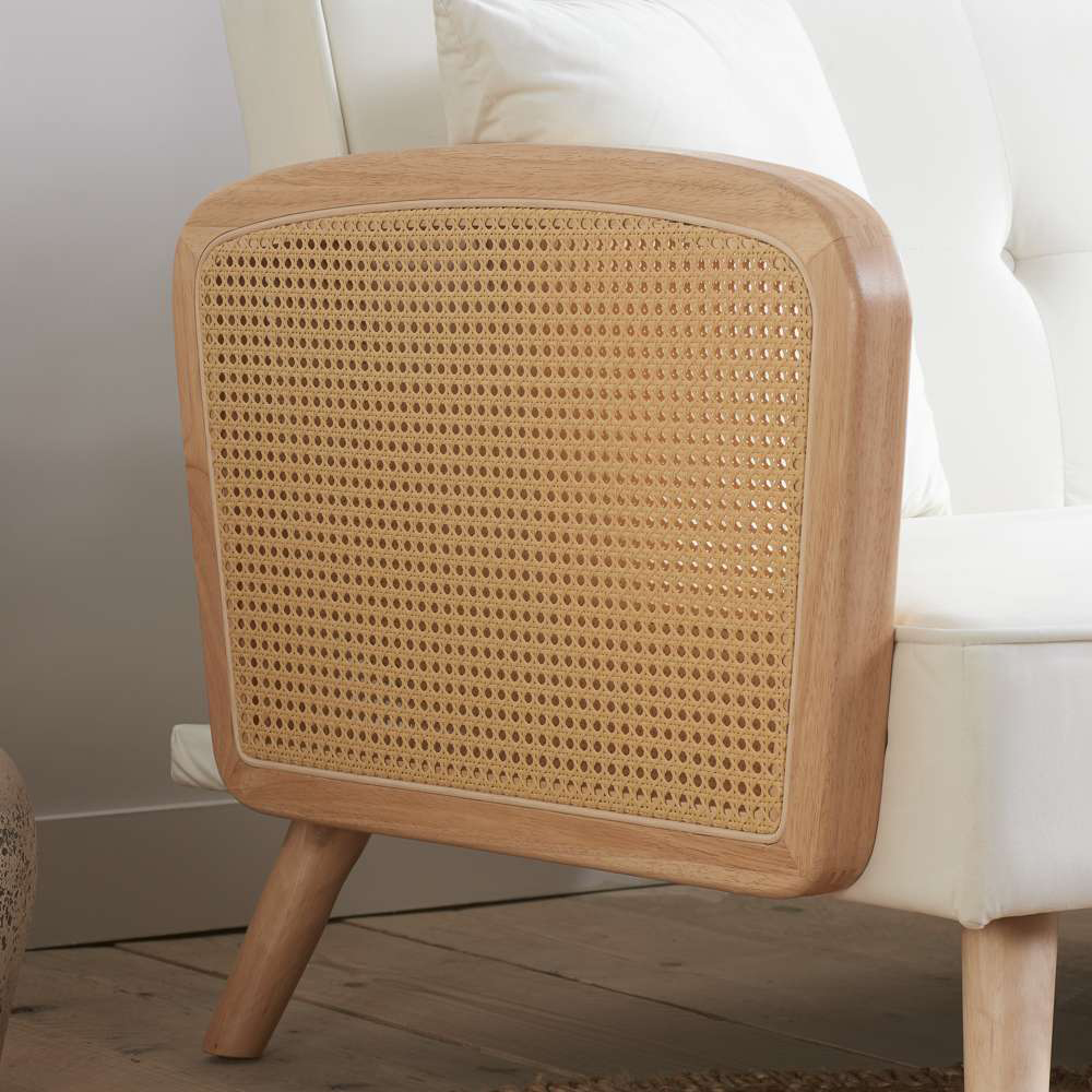 Birlea Mila 2 Seater White Sofa Bed Image 6