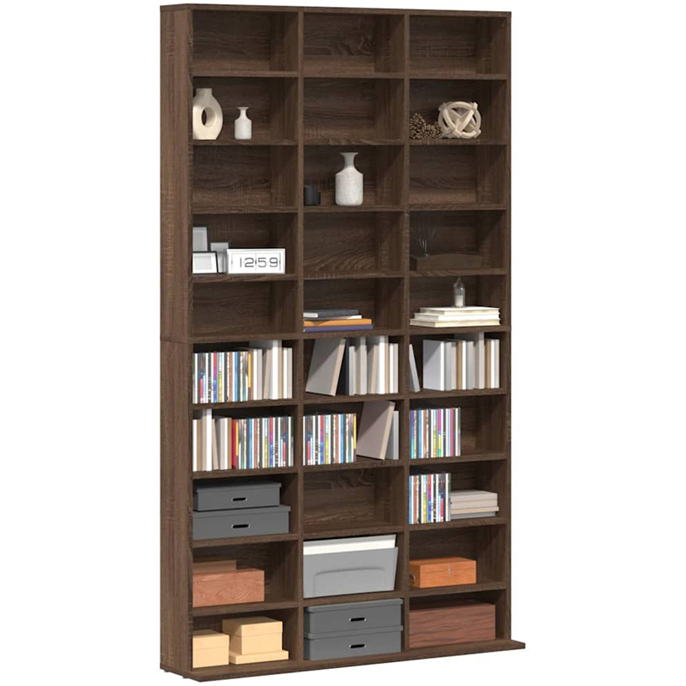 vidaXL Brown CD Cabinet Image 3