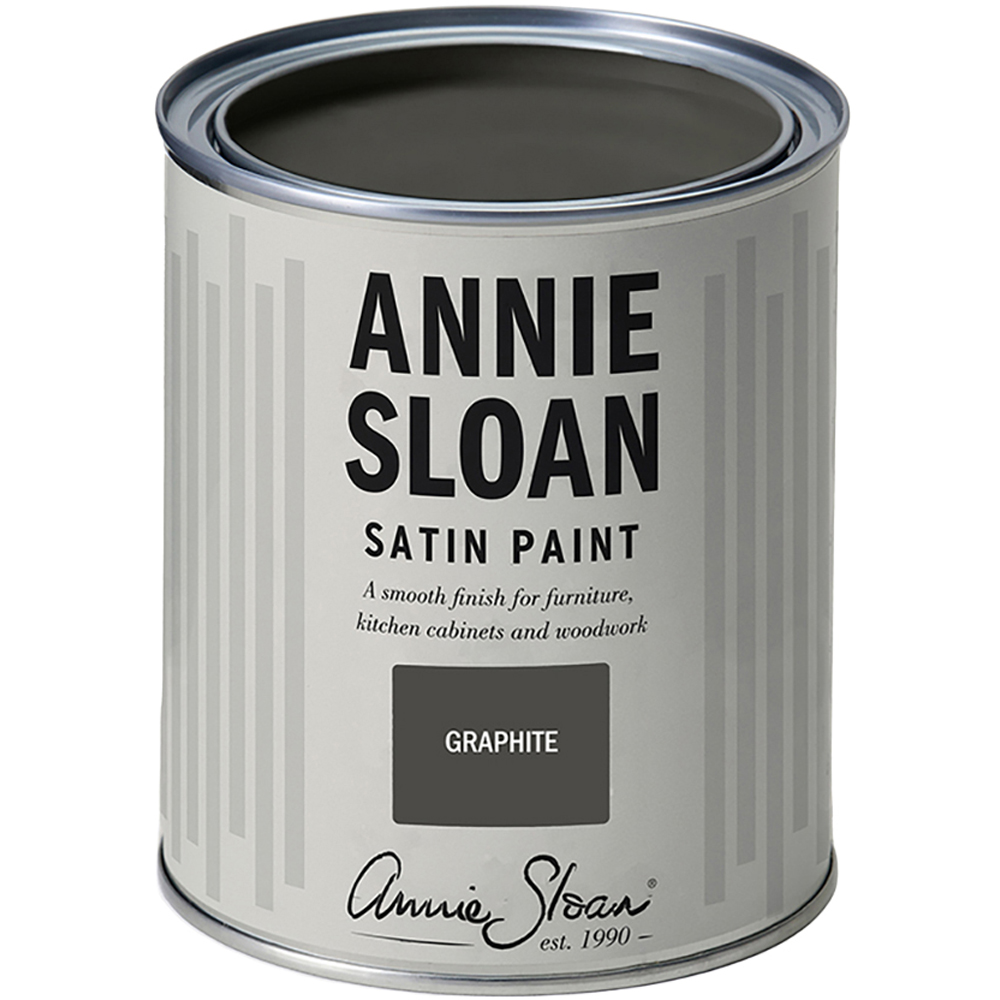 Annie Sloan Graphite Wood and Metal Satin Paint 750ml Image 2