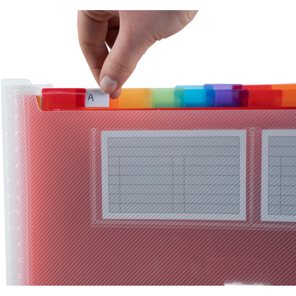 Exacompta Crystal 24 Compartment Expanding File 4 Pack Image 5