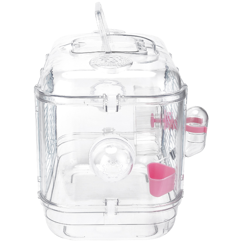 H&O Direct Clear Single Layer Hamster Cage with Tubes Image 4