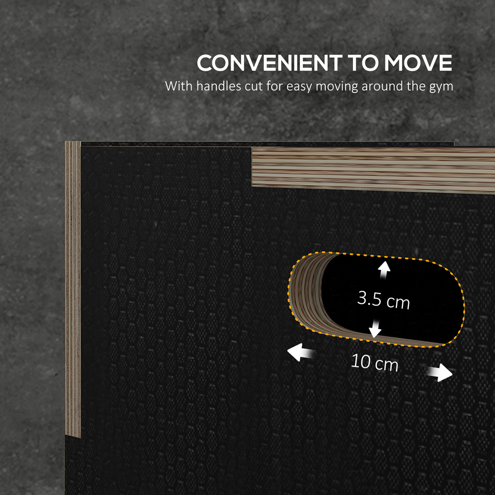 SPORTNOW 3 in 1 Wooden Anti Slip Plyometric Jump Platform Image 5