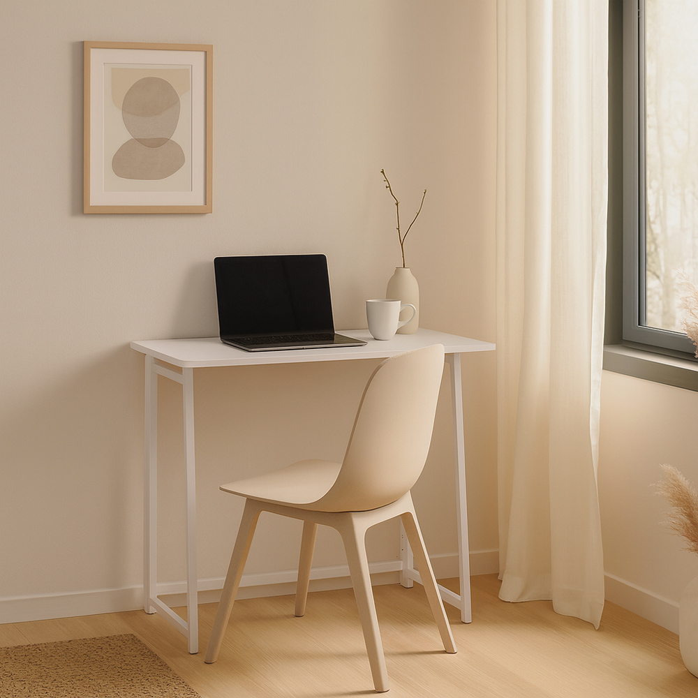 Harbour Housewares Deluxe Wooden Foldable Laptop Desk Lilac Image 4