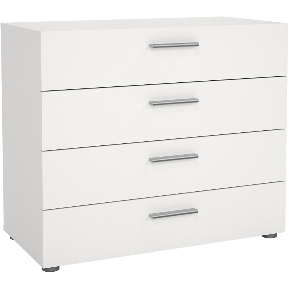 Florence 4 Drawer White Chest of Drawers Image 2