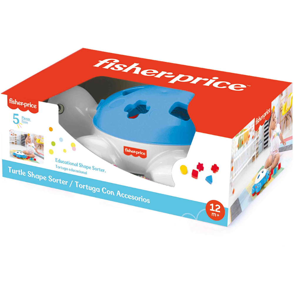 Dolu Fisher Price Kids 5 Piece Turtle Shape Sorter Toy Set Image 3