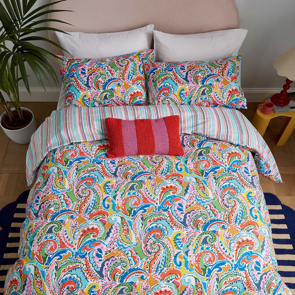 Helena Springfield Penny Super King Size Multicolour Duvet Set Image 3