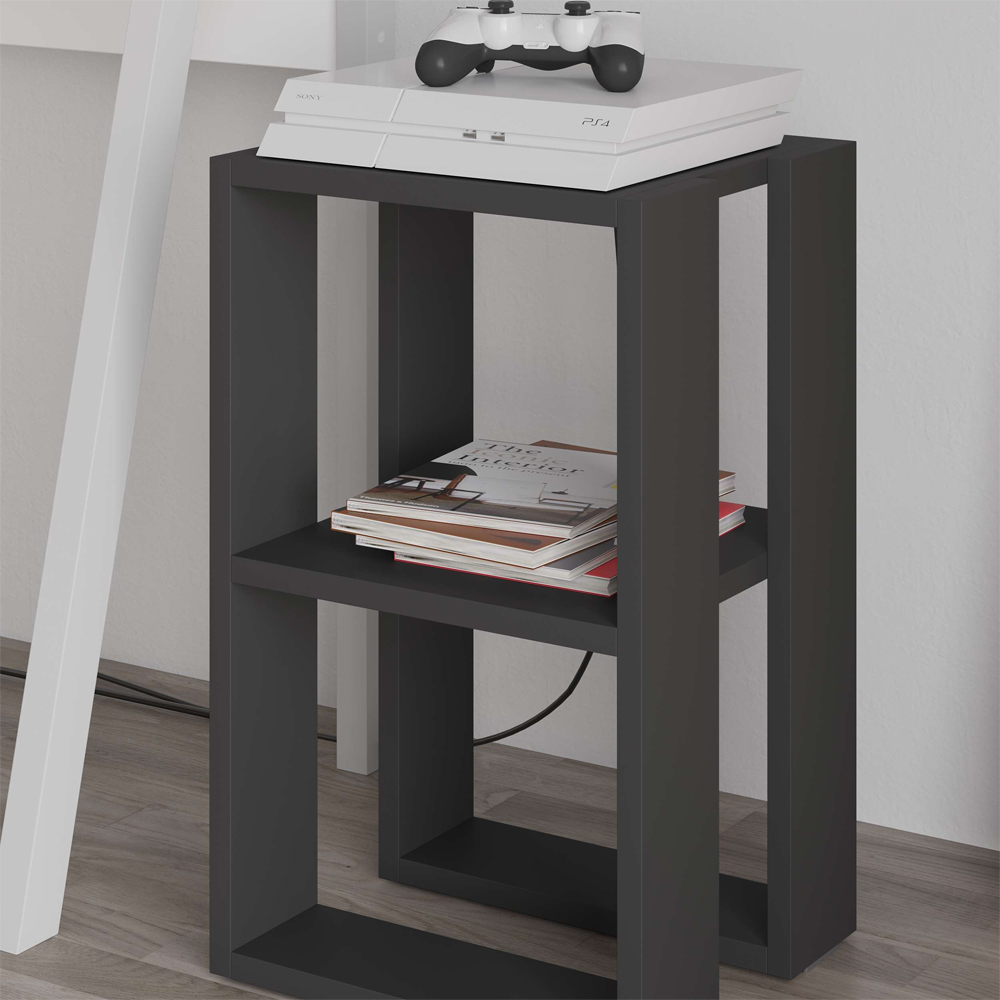 Decortie Lonie Anthracite Bedside Table Image 4