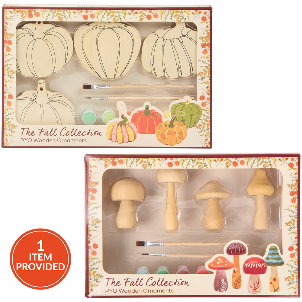 Paint Your Own Wooden Ornaments Kit Image 1