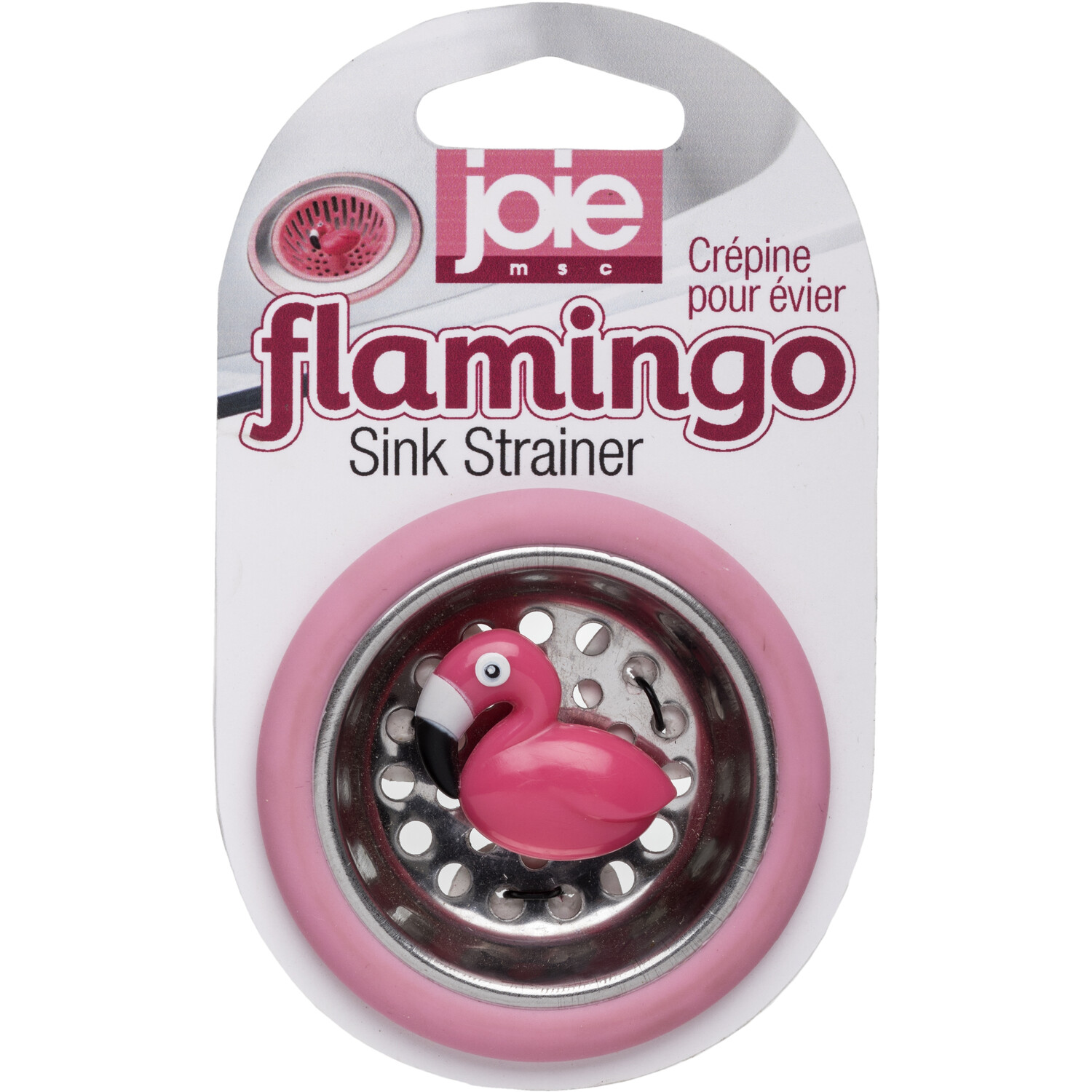 Joie Flamingo Pink Sink Strainer Image 1