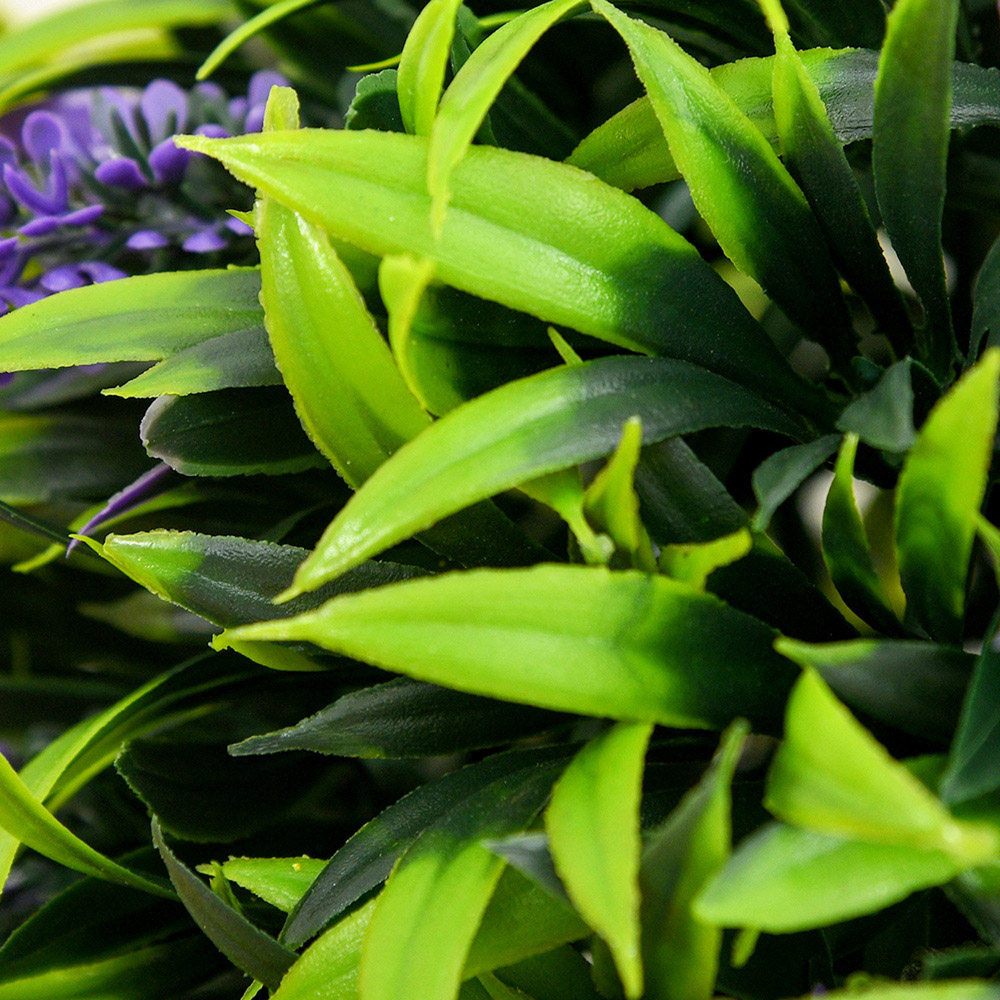HOMCOM Lavender Flowers Ball Trees Artificial Plants 70cm 2 Pack Image 3