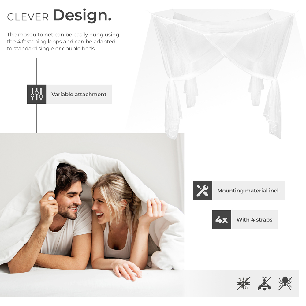 tectake Fine Mesh Mosquito Net Image 4
