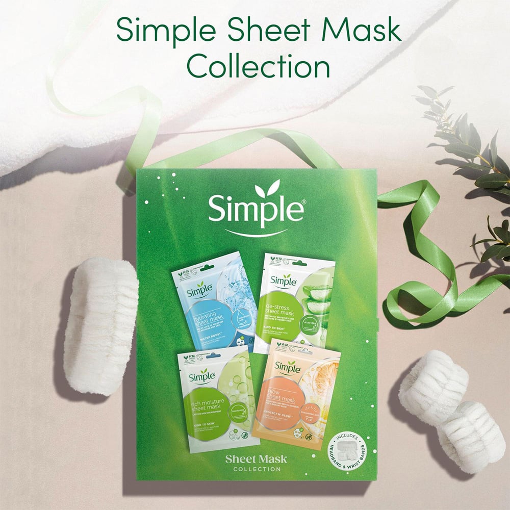 Simple Hydrating and Nourishing Facial Sheet Mask Gift Set Image 6