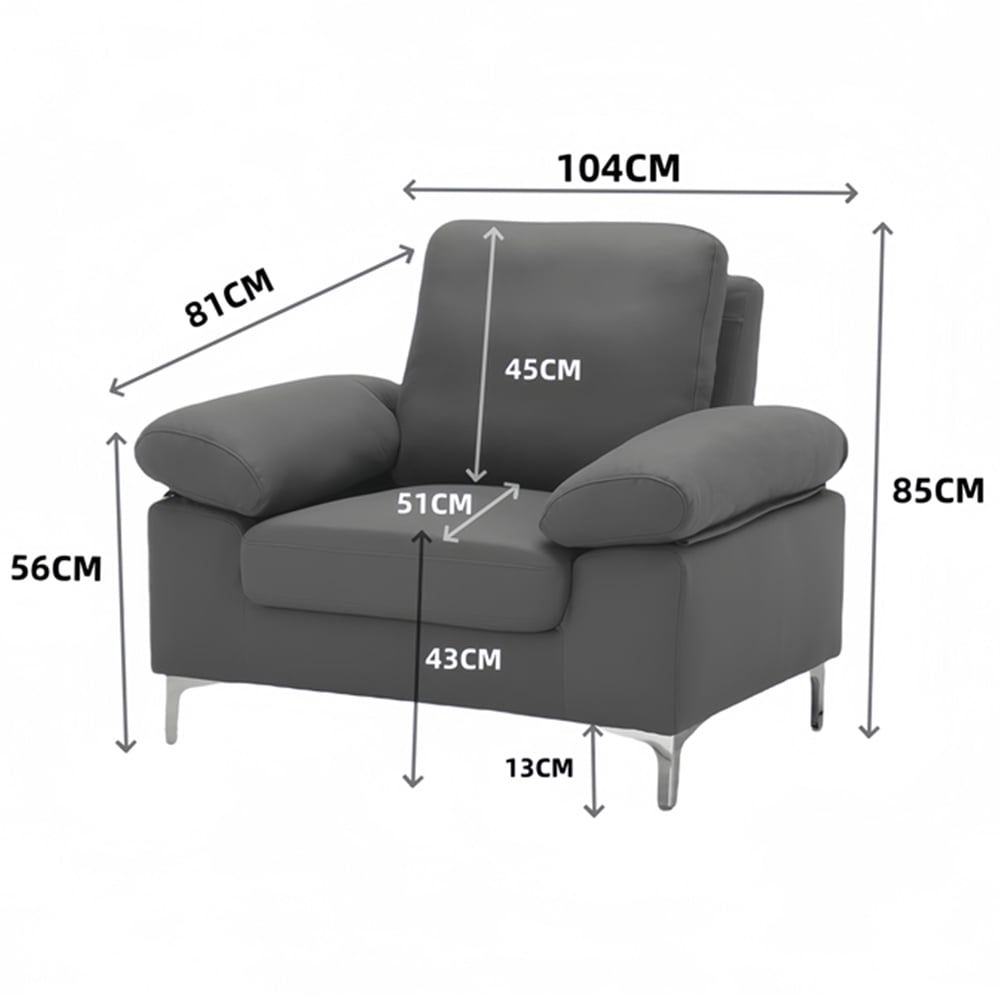 Kosy Koala Blue Fabric Armchair Image 7