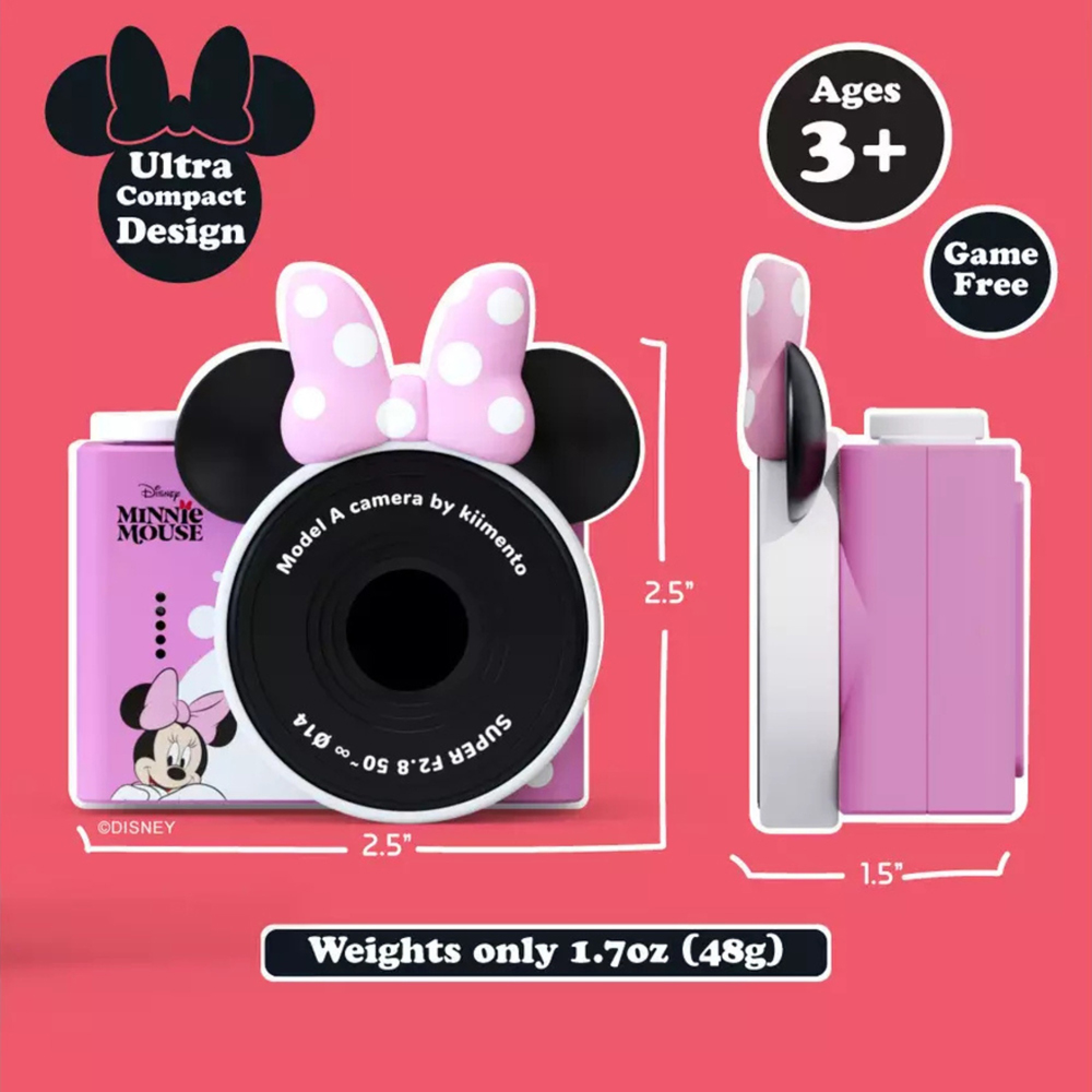 Kiimento Minnie Mouse Mini Kids Digital Camera and Video Camcorder Image 7