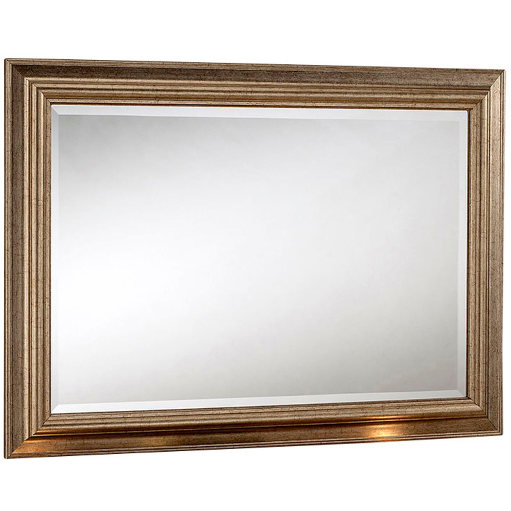 Yearn Champagne Bevelled Framed Wall Mirror 101.5 x 73.5cm Image 1