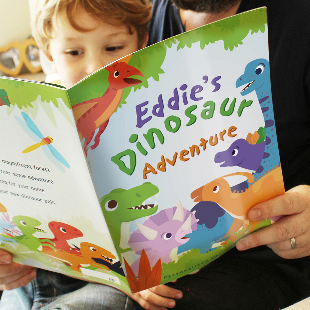 Personalised Memento Personalised Dinosaur Adventure Story Book Image 4