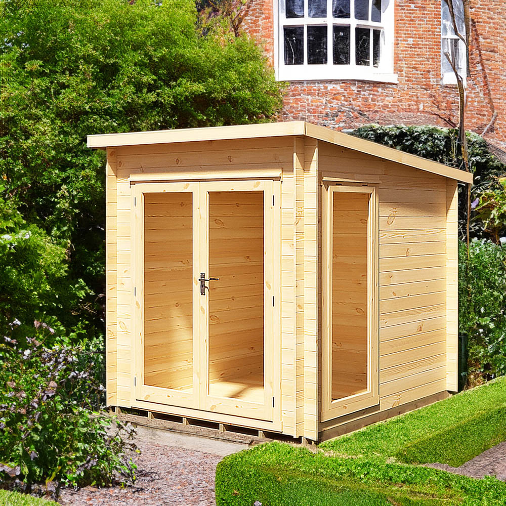 Shire Tilney 8 x 7ft Pent Garden Log Cabin Image 2
