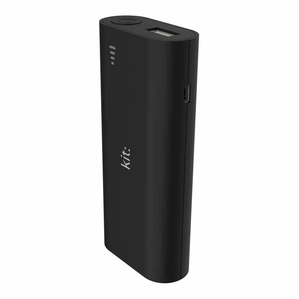 Kit Essentials Power Bank 4000mAh Black | Wilko