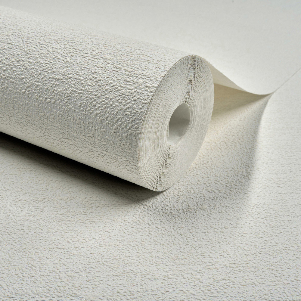 Grandeco Omura Boucle Twill White Wallpaper Image 2