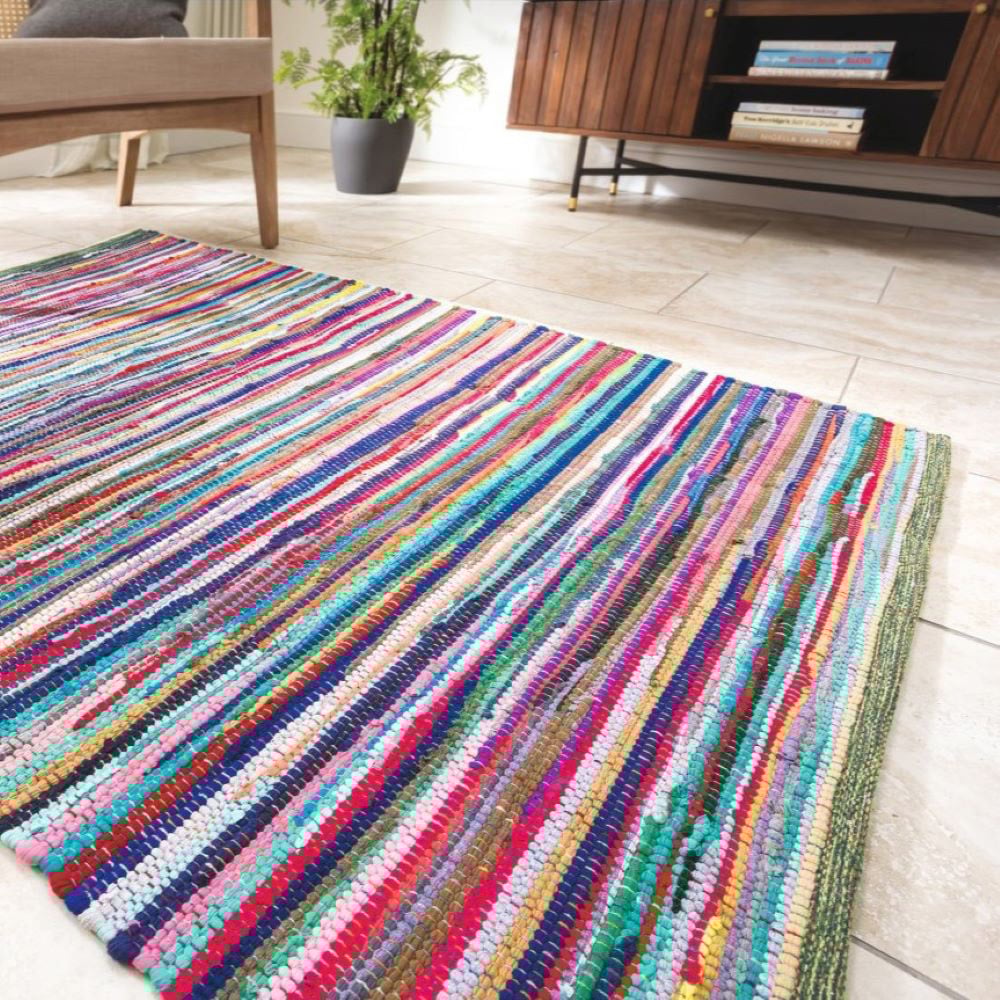 Allure Home Fashions Chindi Recycled Rag Rug 70 x 140cm Image 3