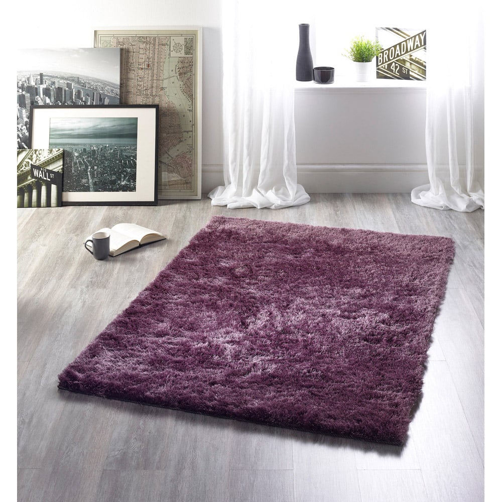 Origins Mauve Glamour and Shimmer Rug 120 x 170cm Image 2
