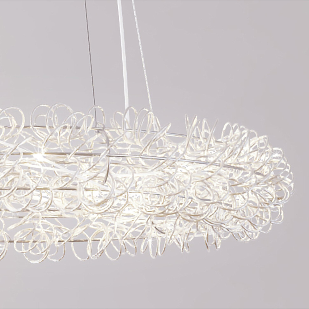 Alice LED Ceiling Fitting Silver Image 5