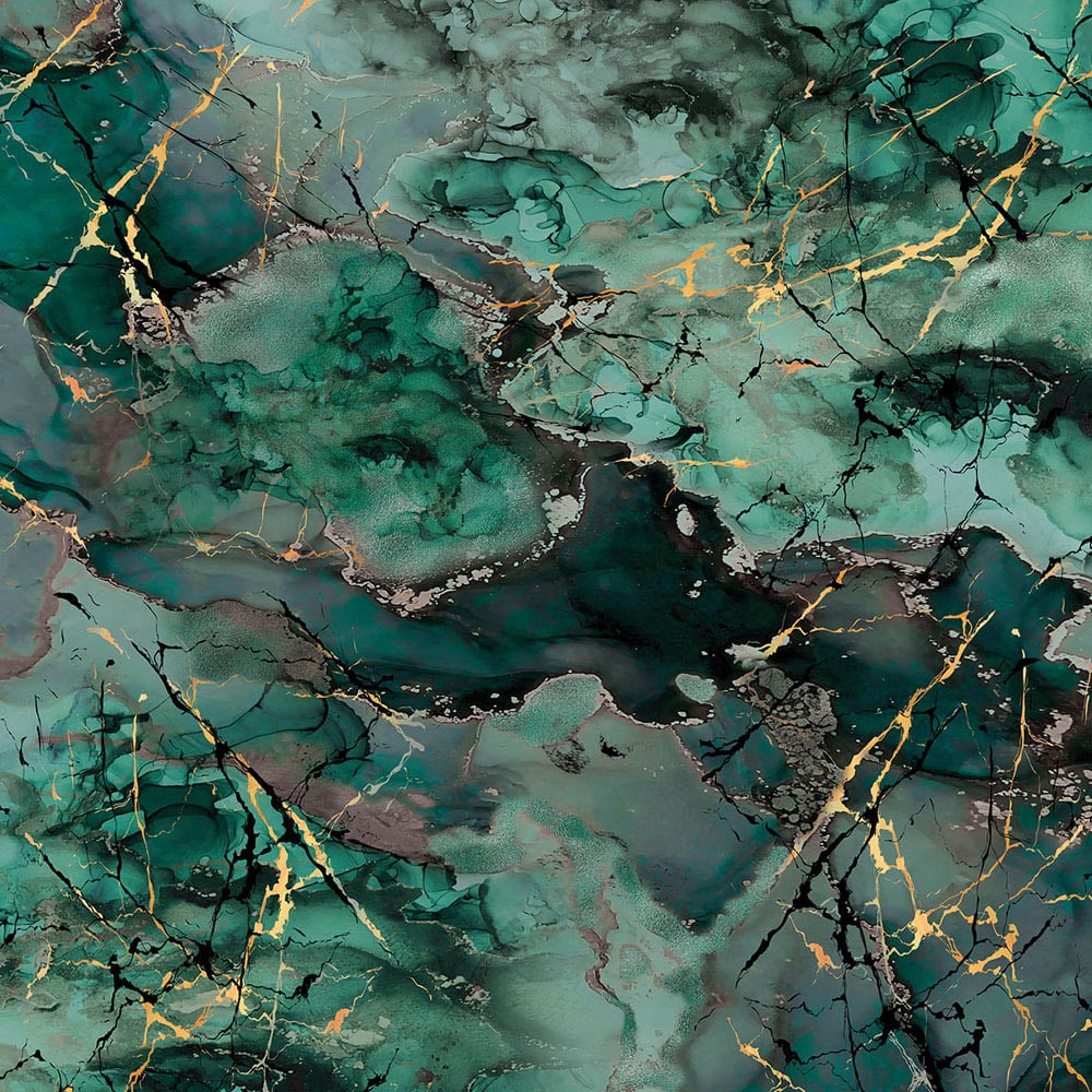 Splashbax Premium Artisan Liquid Marble Teal Di Bond Shower Panel 2400 x 1220mm Image 2