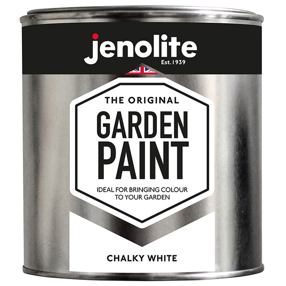 Jenolite Garden Paint Chalky White 1L Image 2