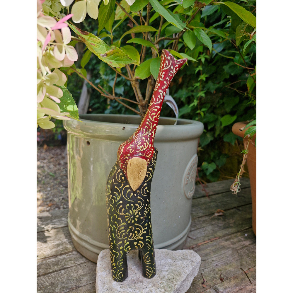 Inspirational Gifting Mango Wood Baby Elephant Sculpture 31cm Image 5