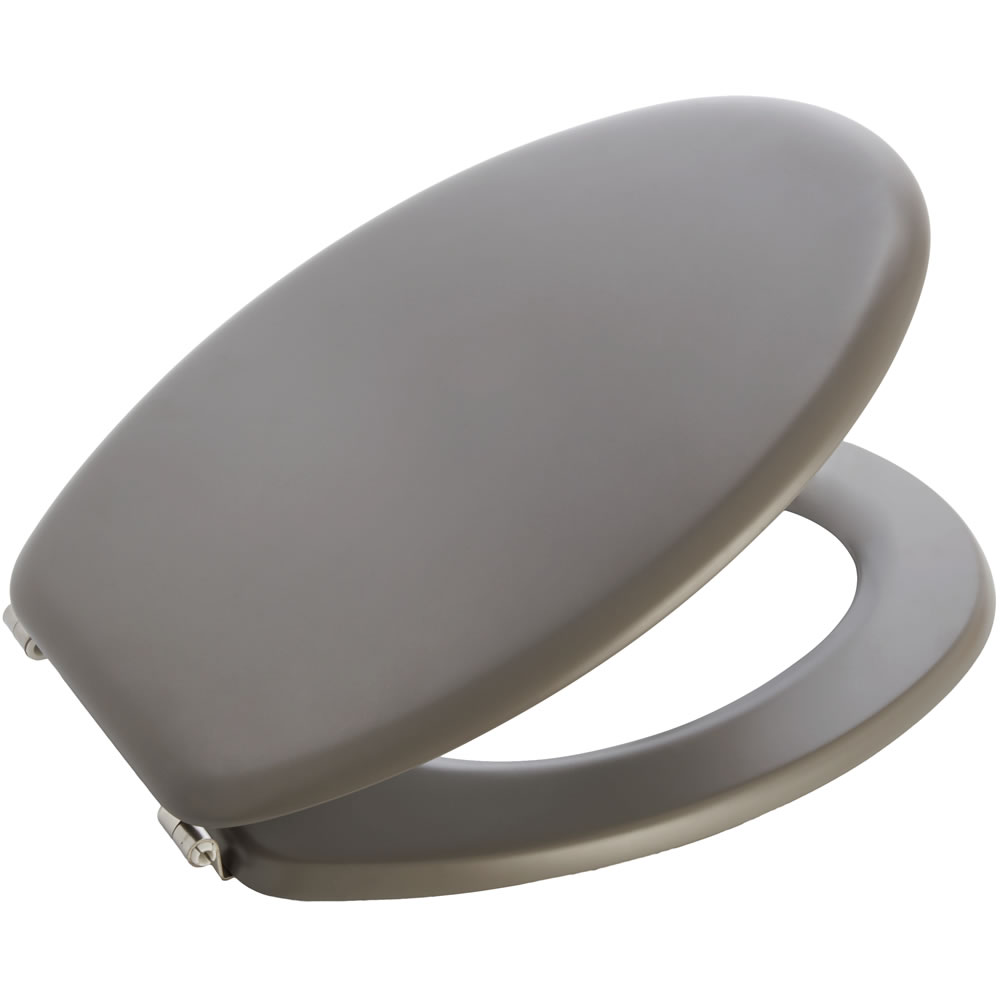 Wilko Grey Slow Close Toilet Seat Wilko