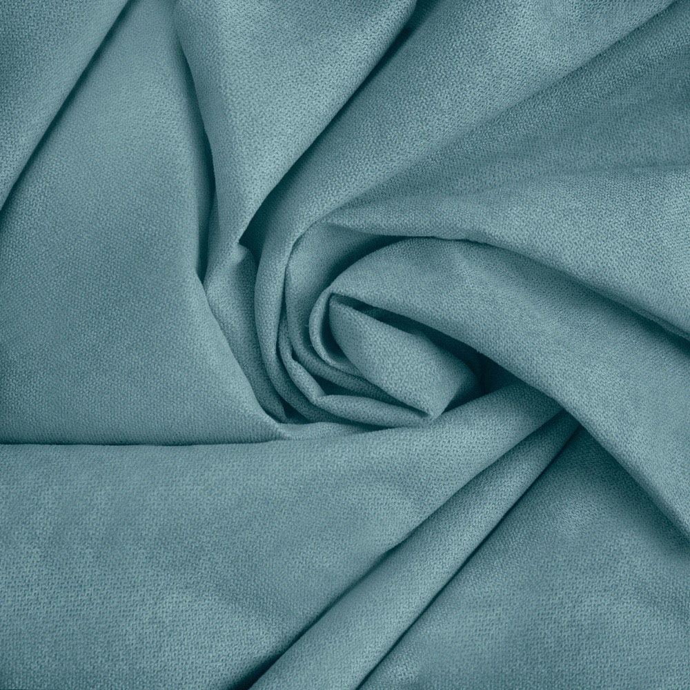 Alan Symonds Teal Velvet Chenille Blackout Ring Top Eyelet Curtains 137 x 213cm Image 7