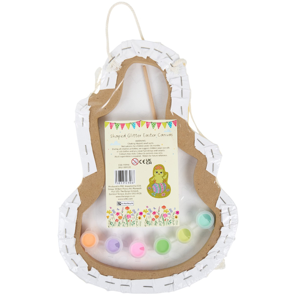 Easter Animal Shaped Glitter Paint Your Own Canvas Image 7