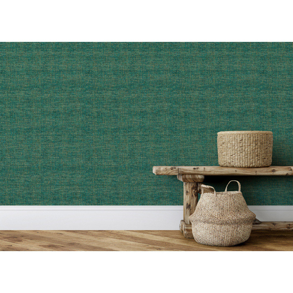 Esselle Home Artisan Weave Emerald Wallpaper Image 7