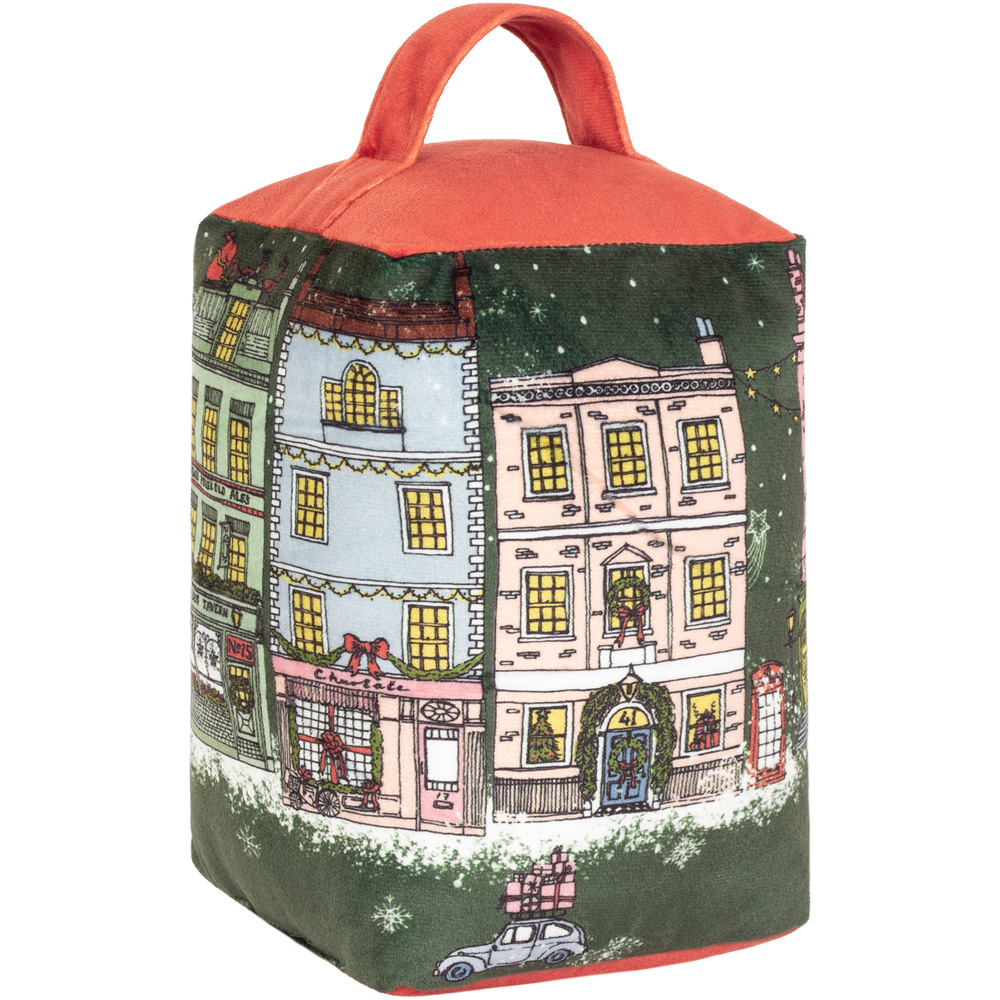 Furn Multicolour Christmas Spirit Velvet Door Stop Image 3