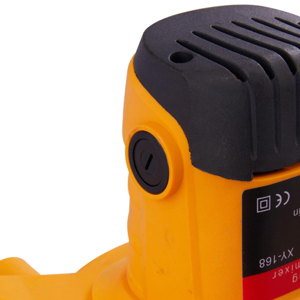 Living and Home ZT0037 Yellow 2100W Portable Handheld Paddle Cement Mixer with S-Shaped Rod Image 7