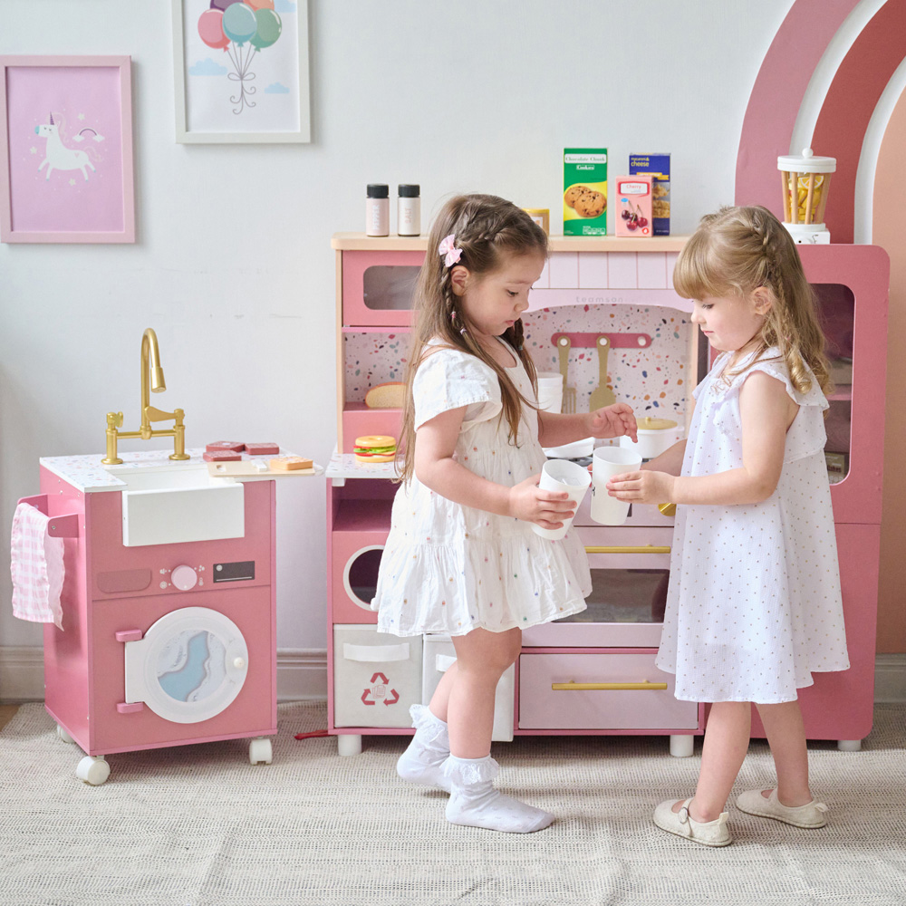 Teamson Kids Little Chef Savannah Modular Pink Play Kitchen Image 8