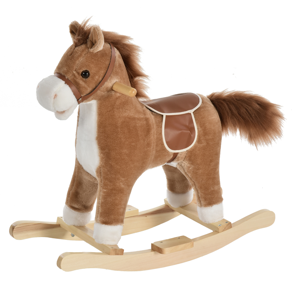 Tommy Toys Rocking Horse Pony Toddler Ride On Brown Image 1