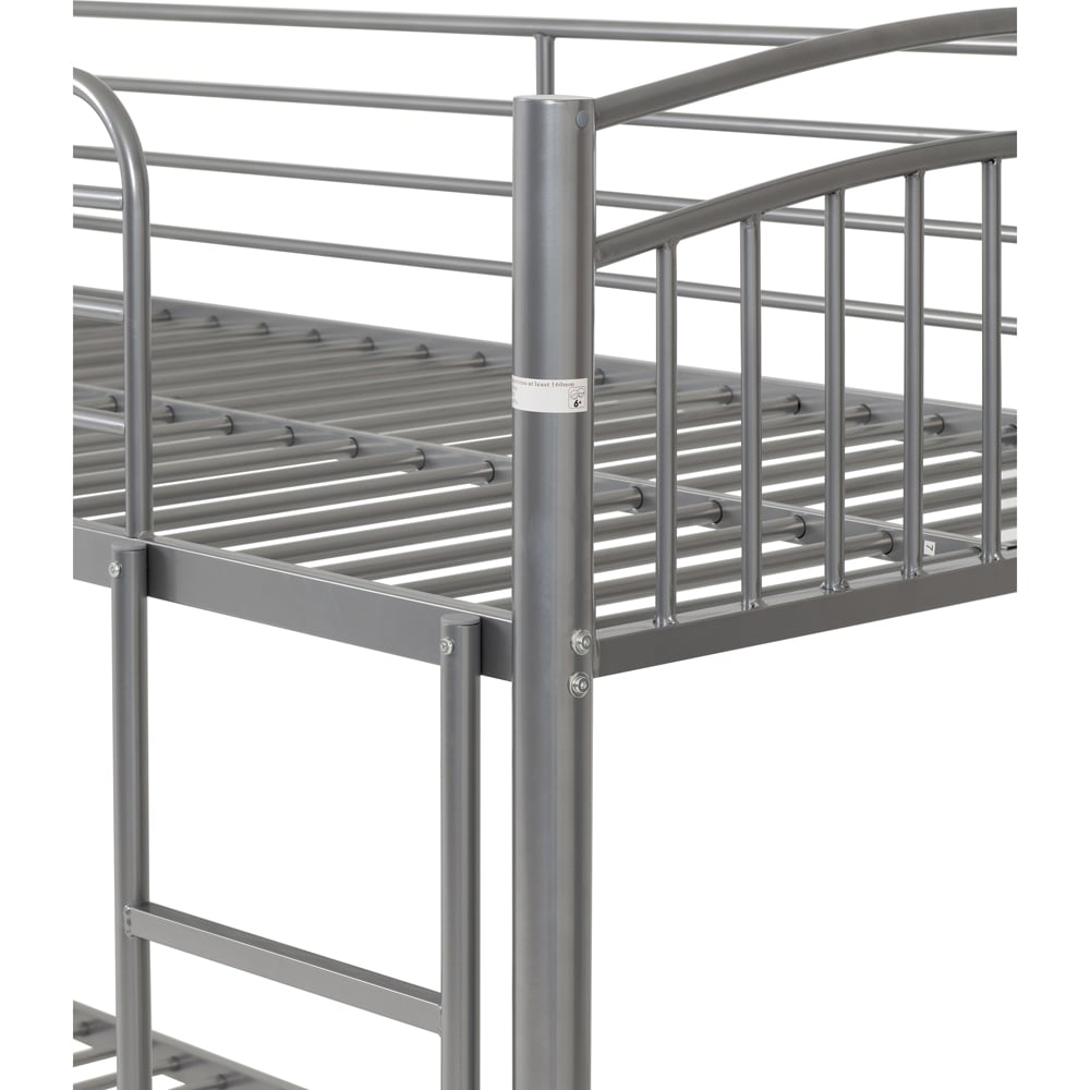 Seconique Ventura Single Sleeper Silver Bunk Bed Image 5