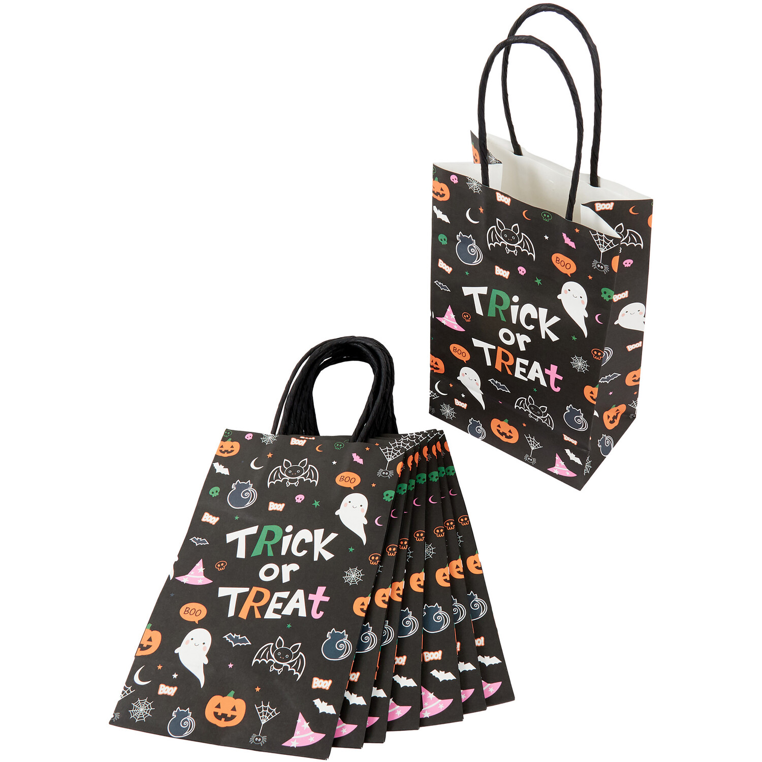 Pack of 8 Haunted Hallows Trick or Treat Party Bags Image 4