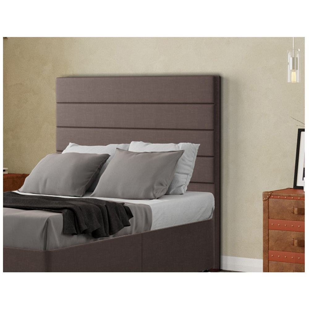 Eleganza George King Size Slate Malham Weave Floor Standing Headboard Image 4