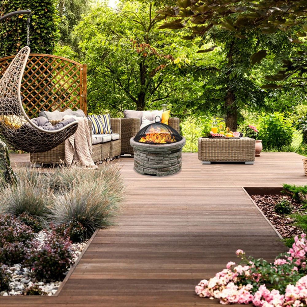 Centurion Fireology SAMUI 3 in 1 Beige Garden Fire Pit Image 2