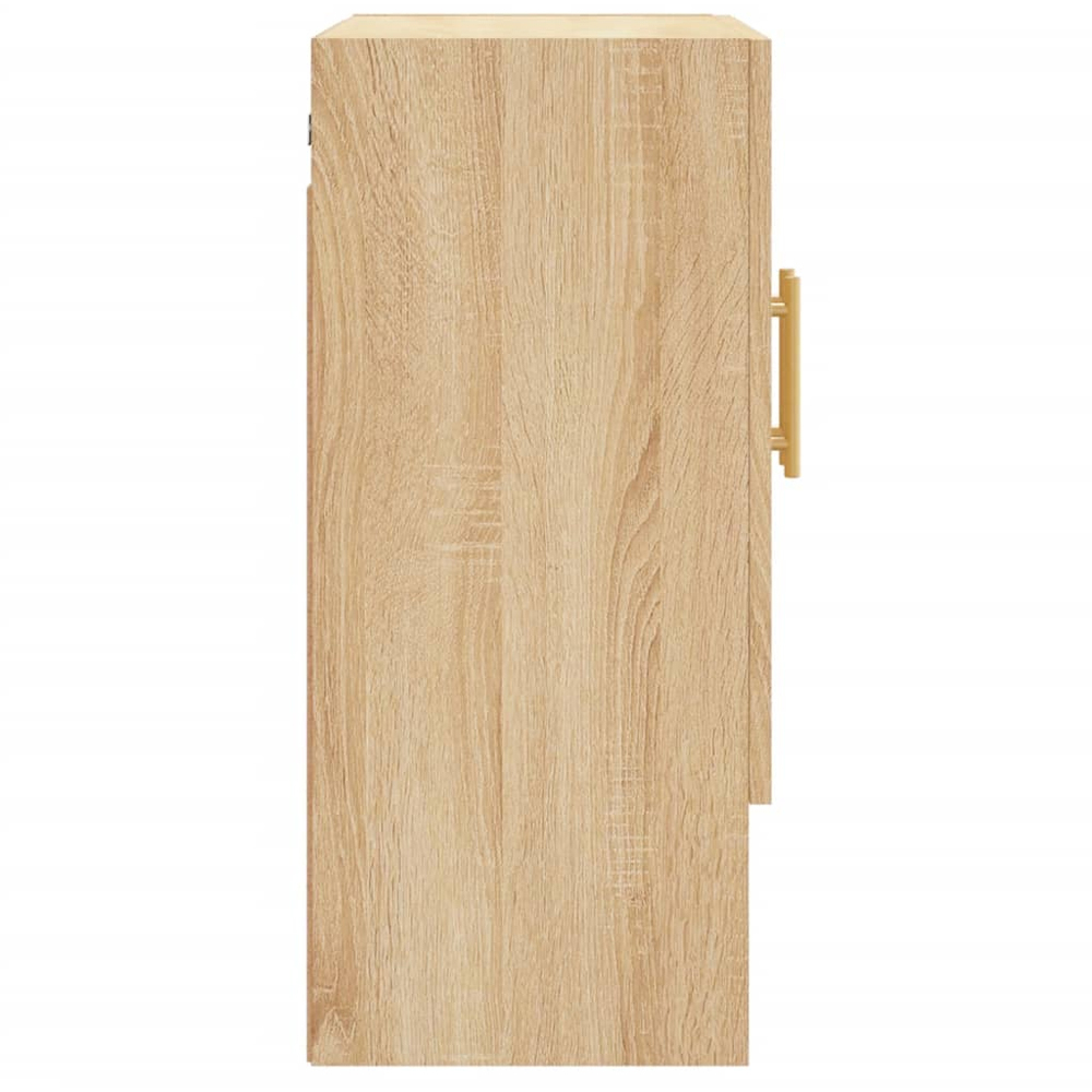 vidaXL 2 Door Single Shelf Sonoma Oak Wall Cabinet Image 7