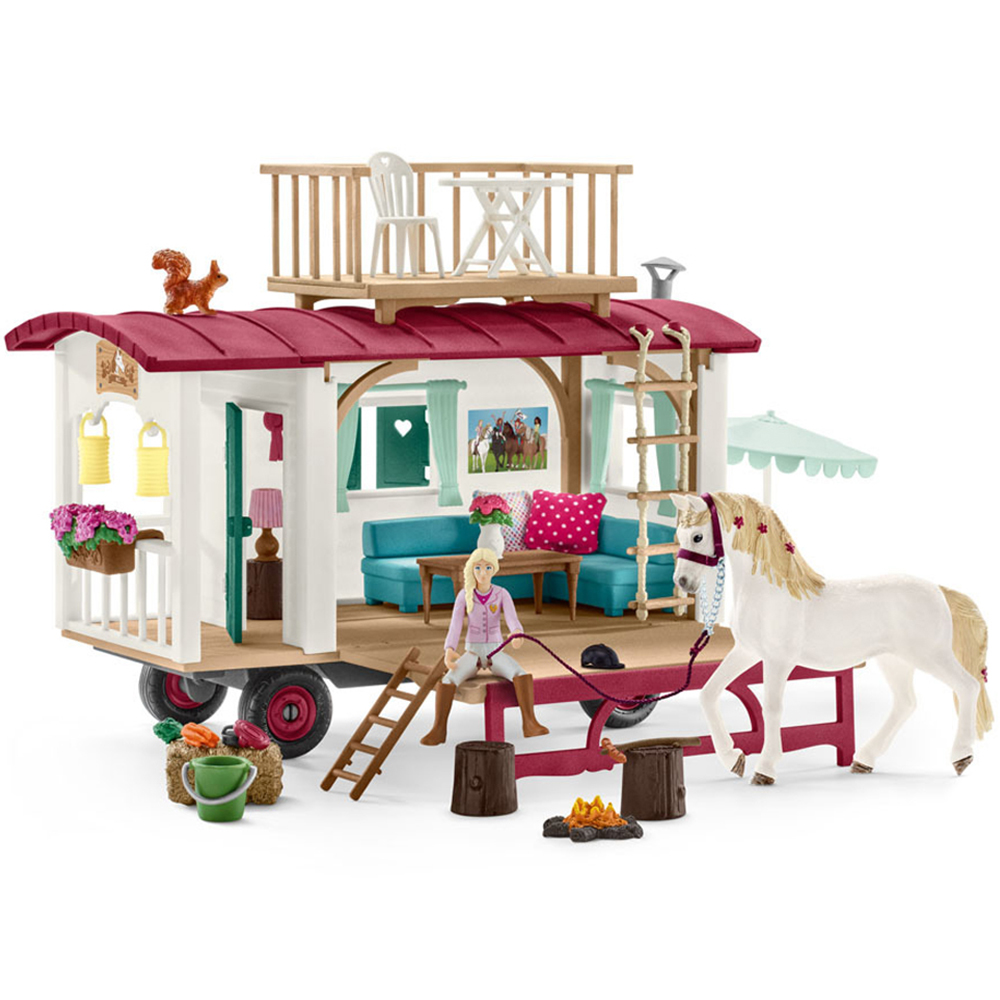 Schleich Horse Club Caravan for Secret Club Meetings Toy Playset Image 1