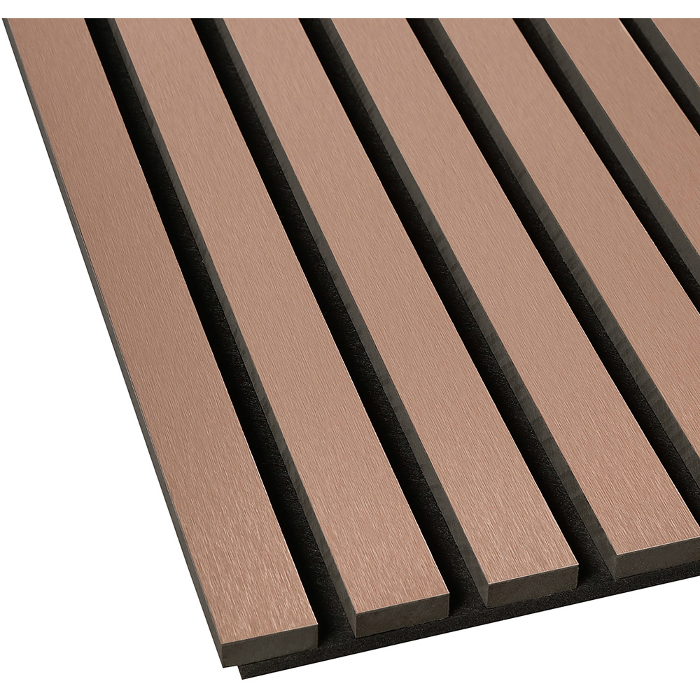 Fuse Acoustic Brushed Copper Wooden Wall Panel 2.4 x 0.6m Image 3