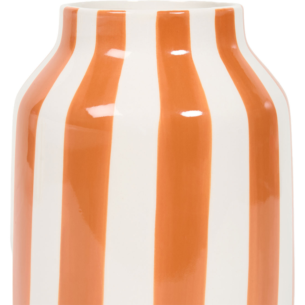 Striped Ceramic Vase Image 4