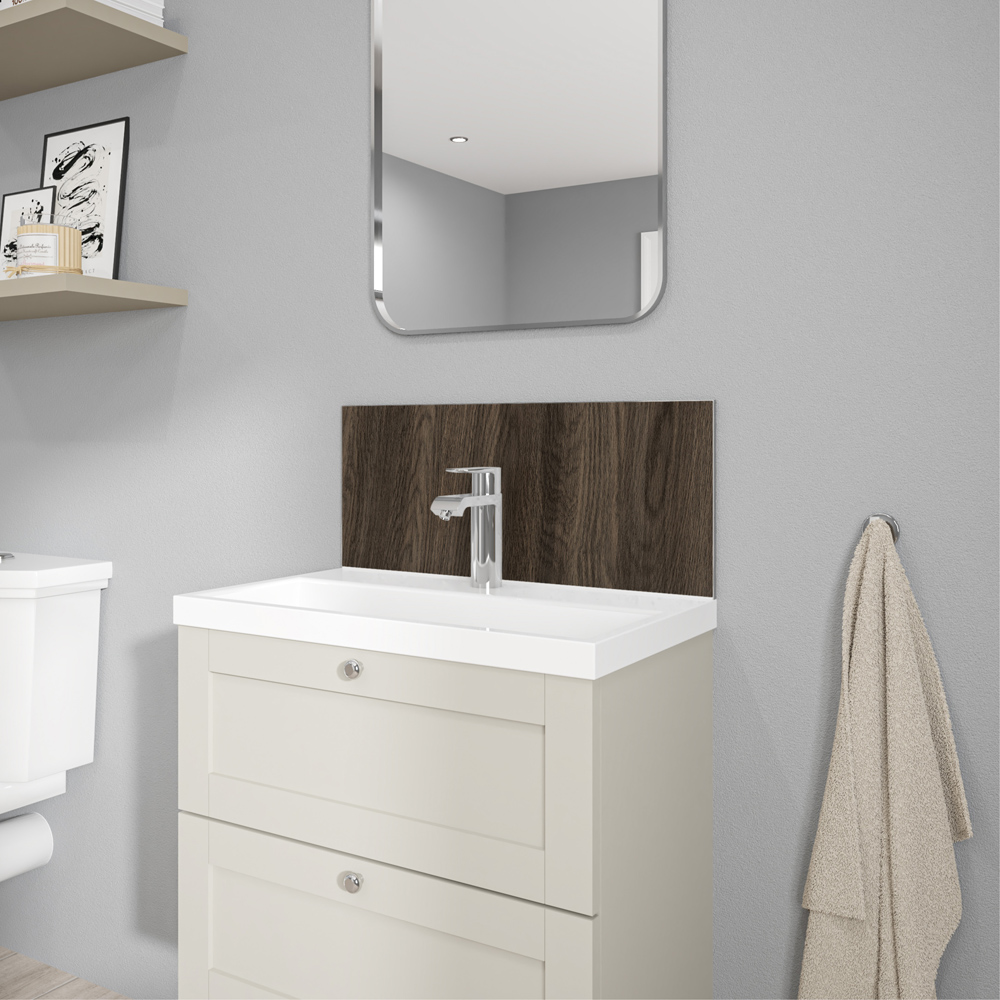 Wetwall Alloy American Walnut Splashback 600 x 250mm Image 5