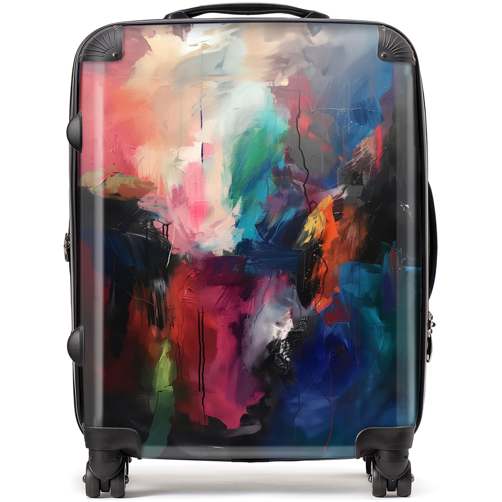 Warren Reed Designer Large Cosmic Fusion Colours Of The Universe Suitcase Image 1