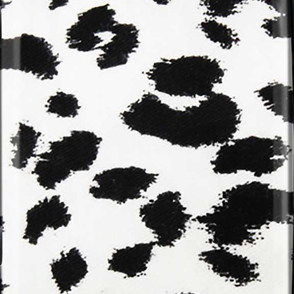 Warren Reed Designer Medium Black Leopard Print Suitcase Image 3