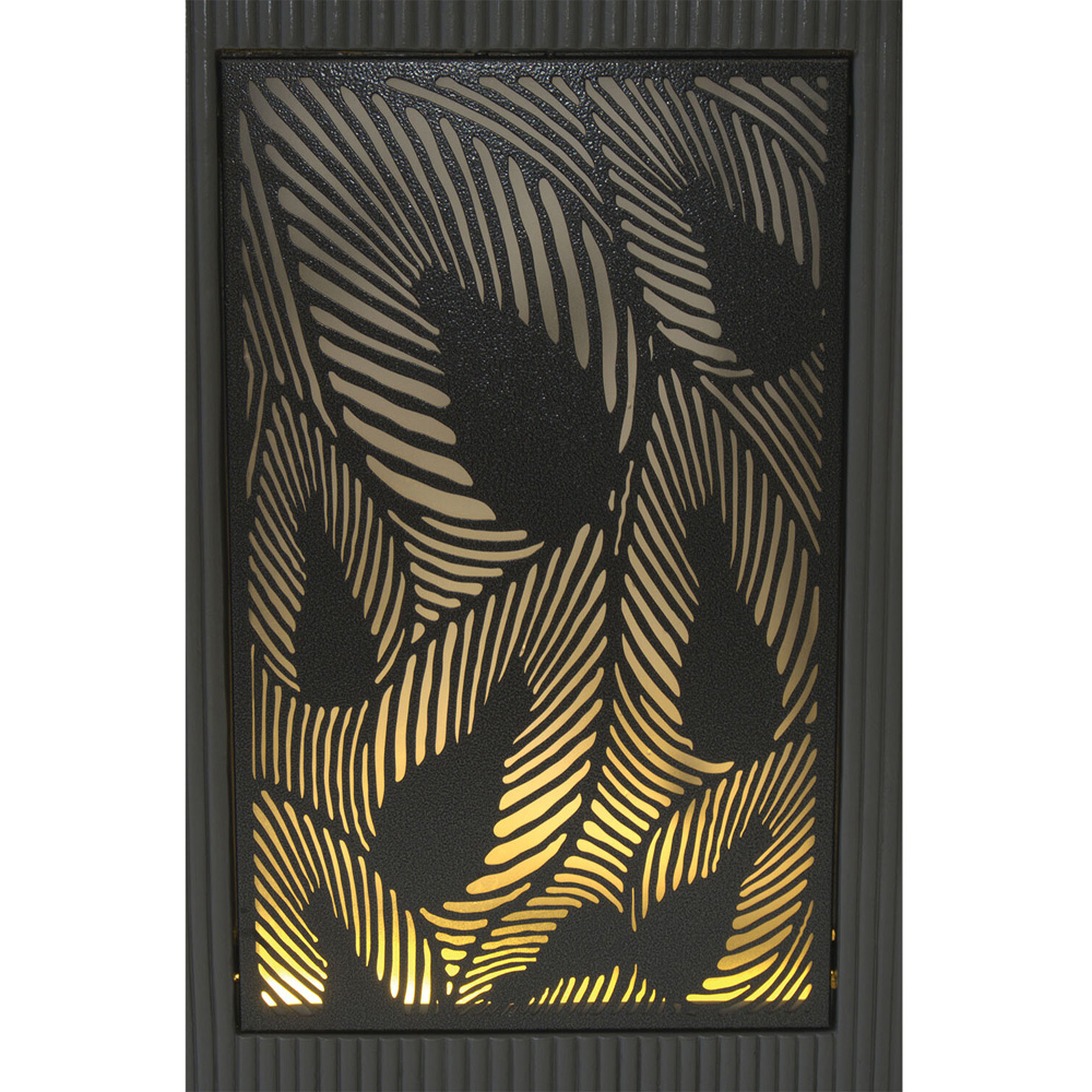 Fern Cut Out Water Feature - Grey Image 3